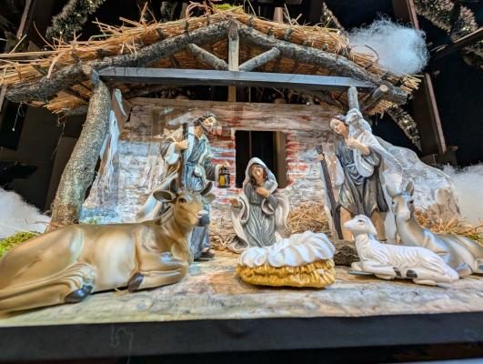 クリスマスのミニチュア風景 presepe プレゼピオ クリスマス アニメ撮影台にてプレゼピオを展示します【2025年クリスマスイベント